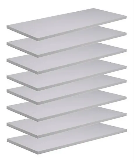 Kit 8 Prateleiras 30x30 MDF Branco com Suporte Flutuante Invisível