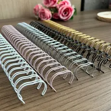 Wire-o para encardenação Garra Duplo Anel 04 Unidades -  2x1  - Garra Duplo com 23 aneis