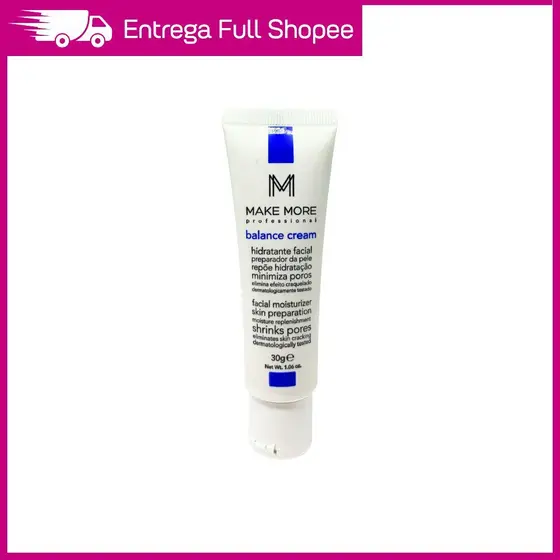 Mini Hidratante Facial Balance Cream Make More 30g Para o Rosto Vegano