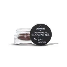 Delineador Em Gel Marrom Maria Catarina Catharine Hill BrownEyes Alta Cobertura A Prova Dágua