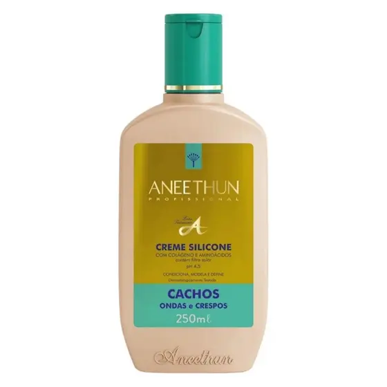 Aneethun  1 Creme De Silicone Cachos Linha A De 250ml 250g