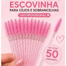 Escovinhas de Cílios e Sobrancelhas – Uso Profissional para Alongamento com varias unidades diferentes | Use Naton