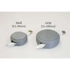 Caixa de Armazenamento de Cabos USB Rotativa