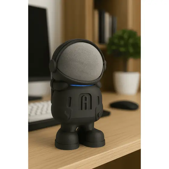 Base Suporte Estilo Astronauta p/ Echo Dot 4 e 5 – Proteção + Decoração