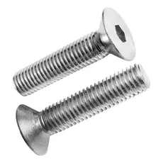 Parafuso Allen Com Cabeça Conica Chata Inox M6 X 20mm 10 Pçs