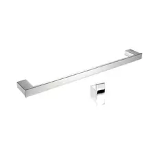 Kit Banheiro Aço Inox Polido 2 Pçs Premium Simples + 1 Ganchos
