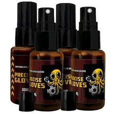 Kit 4 Grip Spray Para Luvas De Goleiro 30 ml Futebol Futsal Cola Resistente A Água Poulpo Sports