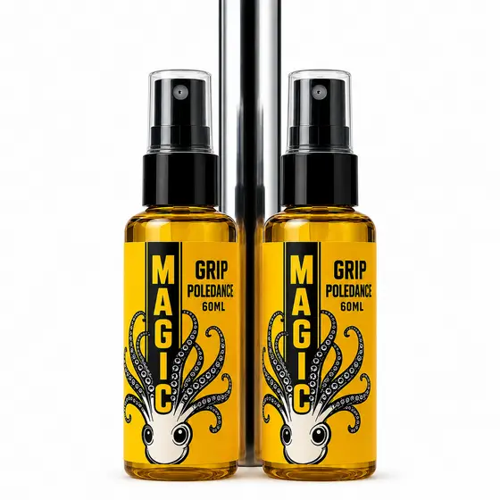 Kit 2 Poulpo Sports Mágic Grip Poledance 60ml Cola Líquida Para Pole Dance E Esportiva