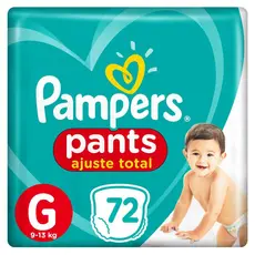 Fralda Pampers Pants Ajuste Total G 72 unidades