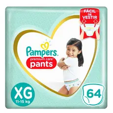 Fralda Pampers Pants Premium Care XG 64 un