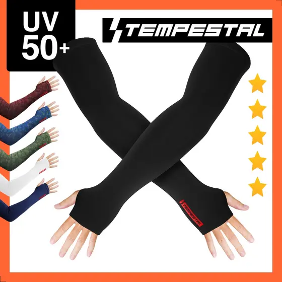 Manguitos Proteção UV50+ Compressão Tempestal Ciclismo Moto Secagem Rápida
