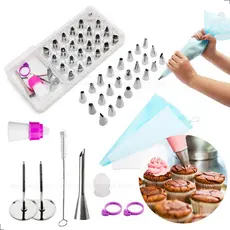 Kit Confeiteiro 35 Peças Profissional Bicos e Sacos p/ Confeitar