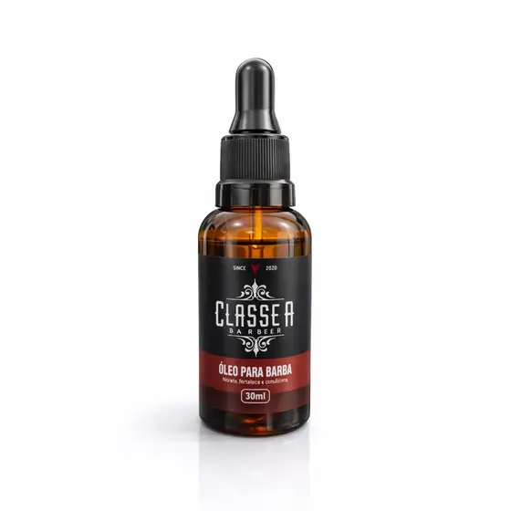 Óleo Para Barba 30ml Classe A  Possui Hidratantes e Fortalece Os Fios Profissional 1UN