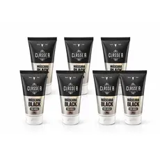 6x Máscara Facial Black Classe A 60g Peel Off Com Argila Preta Removedora De Cravos E Oleosidade 6UN