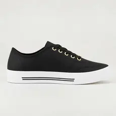 Tênis Feminino Moleca Casual Napa Confortável Almofadado Ilheus Dourado Lindo