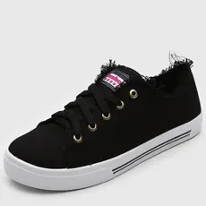 Tenis Moleca Promoção Tamanhos Pequenos Lona Sider Desfiado Original Feminino