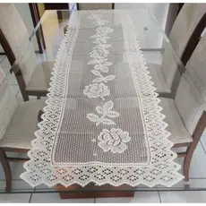 Passadeira de Mesa 6 Cadeiras Renda 0,55m x 1,80m