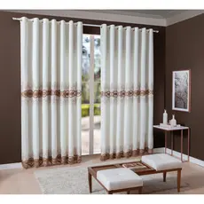 Cortina Gripim Maioral Marrom Com Forro 2,70 X 3,00