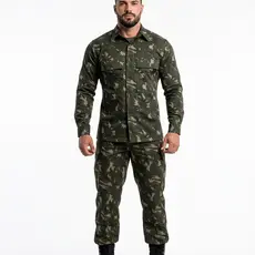 Conjunto Camuflado Gandola e Calça Militar Caça Pesça Airsoft Paintball