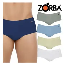 Cueca Slip Zorba 185 Linea 100% Algodão Com Abertura