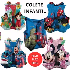 Boia Colete Inflável Com Cinto Salva Vidas Natação Flutuante Segurança Infantil 43x35cm Etitoys