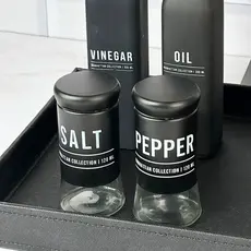 Kit Porta Saleiro Pimenteiro Manhattan Em Vidro 120ml 2 Pçs