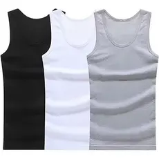 Kit 2 Regata Canelada Masculina Americana Camiseta Básica Modelo Americano Camisa Academia