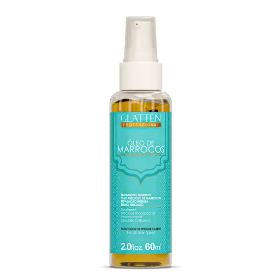 Óleo de argan Marrocos 50 ml Finalizador capilar brilho extremo