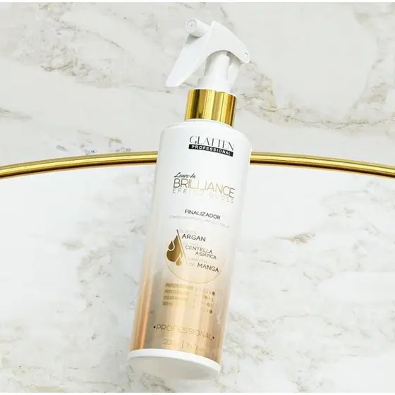 Leavin Brilliance Efeito Gloss 200 ml Glatten Profissional HIDRATA E NUTRE