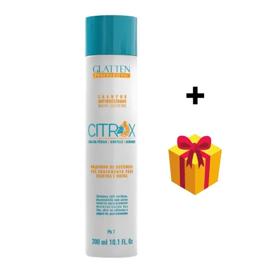 Shampoo anti resíduo citrox glatten 300ml