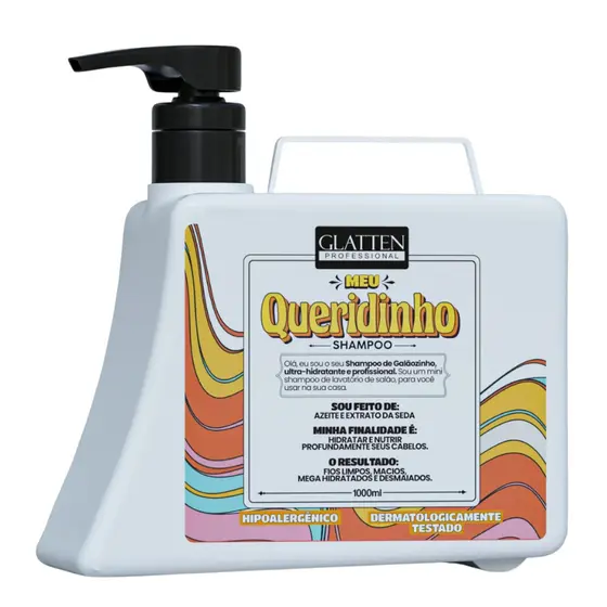 Shampoo Meu Queridinho 1L Glatten fios hidratados, desmaiados e macios