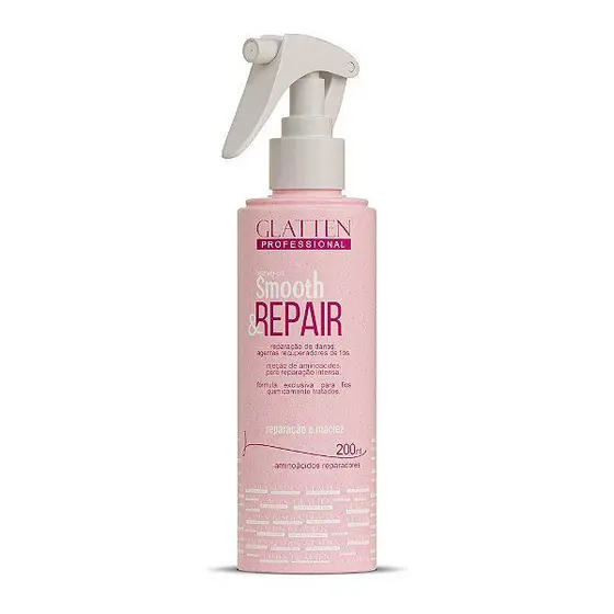Leave-in Smooth Repair 200ml Glatten tratamento cabelos com quimica e sem vida