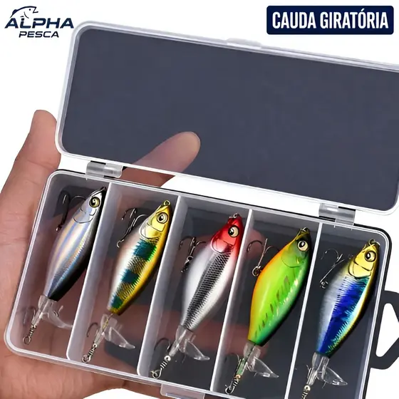 Isca artificial com cauda giratória hélice para pesca iscas 9,5cm 11g