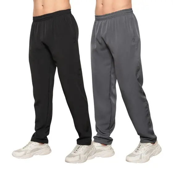 Kit 2 Calças Tactel Masculina 2 Bolsos Cordão Ajustável