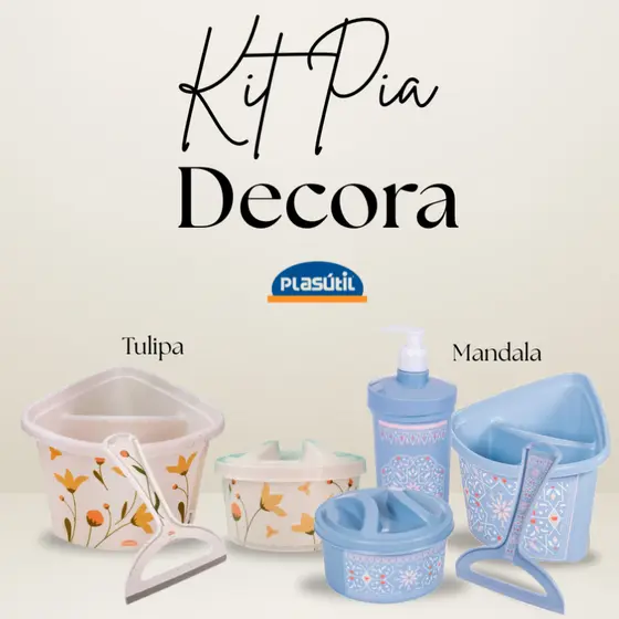 Porta sabão, detergente, rodinho de pia - compre kit ou separado por unidade - qualidade Plasútil