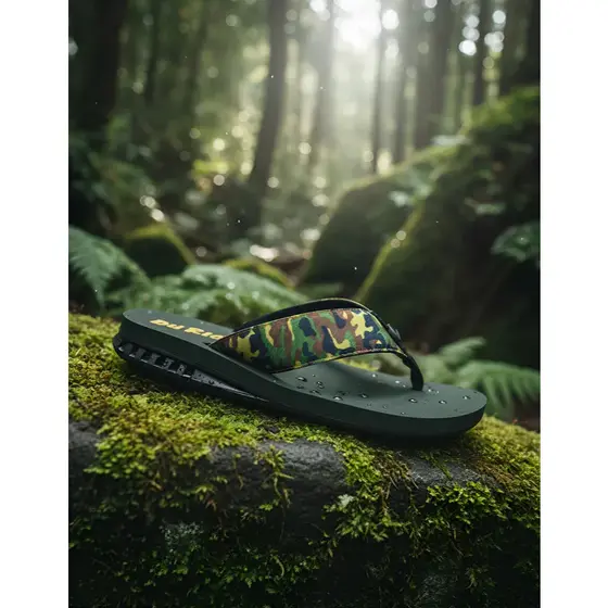 Chinelo Com Salto DuRio Air Camuflado Top Indicado Esporão e Fascite