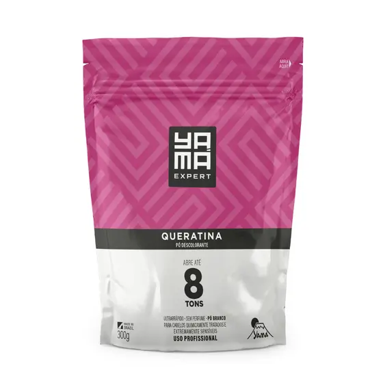 Pó Descolorante Yama Queratina Refil  300g