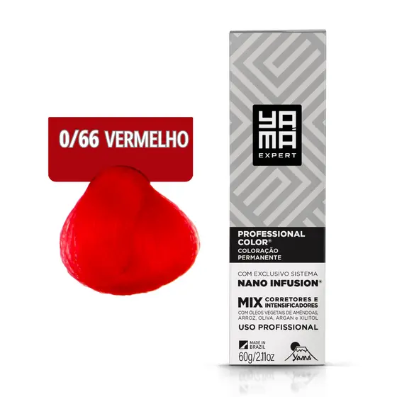 Coloração Yamá Creme Professional Color Nano Infusion Mix Vermelho