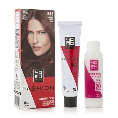Coloração Yamá Beauty Care Mini Kit Fashion Color 6.66