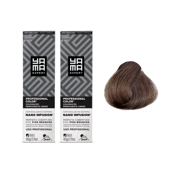 Kit C/2 Coloração Nano 5.1 Castanho Claro Acinz Yamá