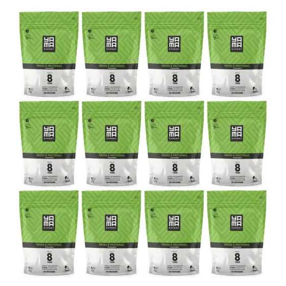 Kit Pó Descolorante Yama Ervas E Proteínas Dust Free 300g C/12un