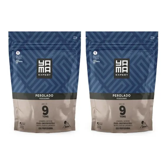 Kit C/2 Pó Descolorante Perolado Refil 300g Yamá
