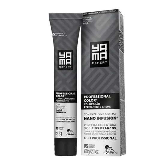 Coloração Prof Nano Infusion 7.4 Louro Médio Acobreado Yamá