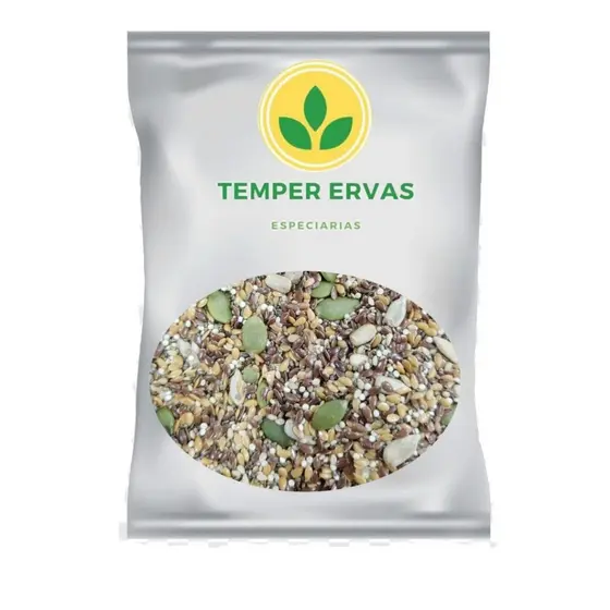 Mix de Sementes - Abóbora, Girassol, Chia, Linhaça Dourada/marrom/quinoa e Gergelim 1kg