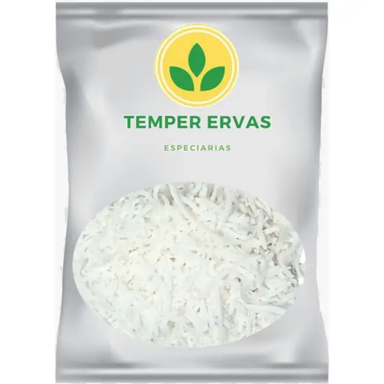 Coco Ralado Flocos Grossos Sem Açúcar - Premium Branquinho