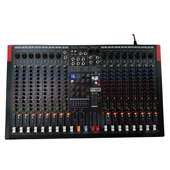 Mesa de Som Analógica K-Audio MP 16.6 16 Canais Com Efeitos