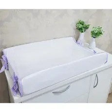 Trocador Plastificado Anatômico Com Amarras Branco/Palha - Oferta - Americano - Atenas