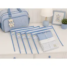 Kit 05 Unidades de Saquinho Maternidade com Tag de Trocas e Zíper - Organizador