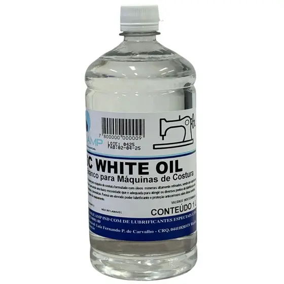 Óleo Branco para Máquina De Costura Industrial E Doméstica puro transparente 1 L