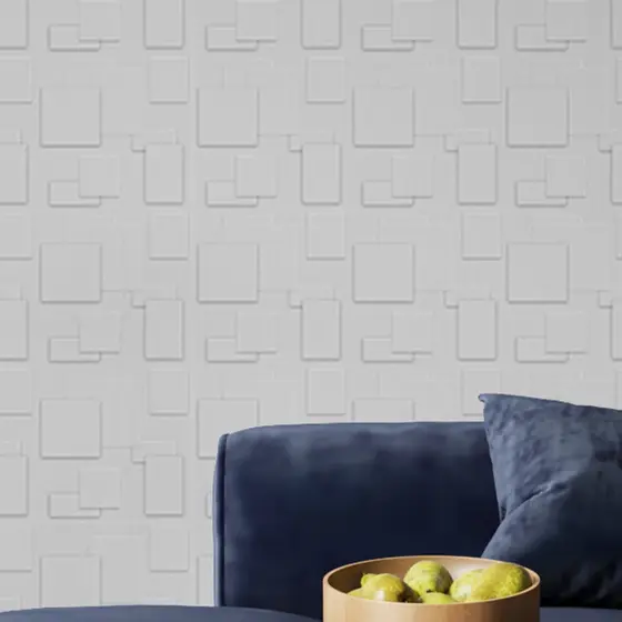 40 Placas PVC 3d Revestimento de Parede Decorativa Cadre Alto relevo Quarto Sala Cozinha 25cm x 25cm